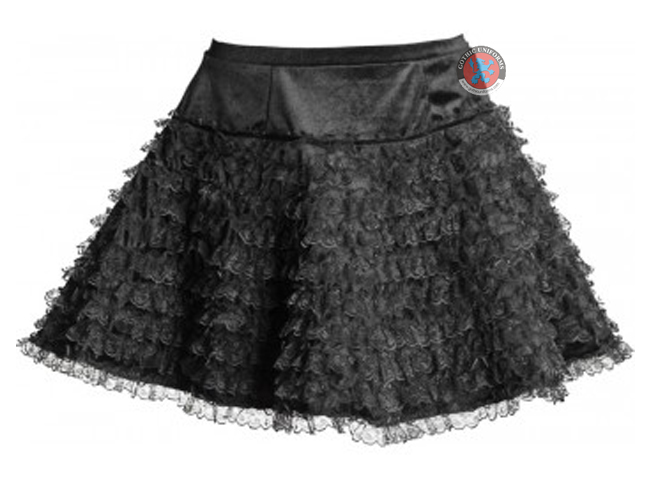 Black Frills Miniskirt 745 By Sinister
