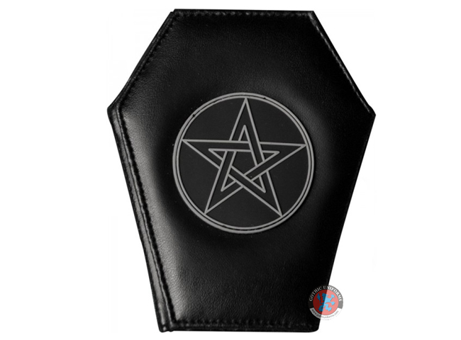 Genuine Leather Star Coffin Wallet