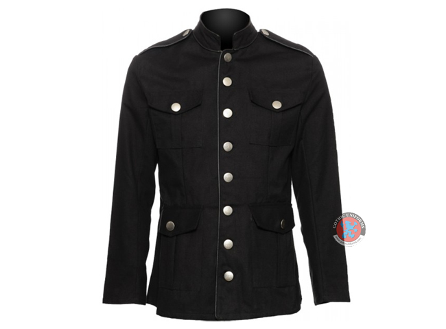 Gothic Officers Jacket For Men By Raven SDL