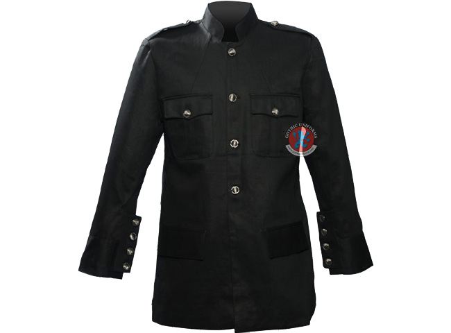 Jacket Machine of Pain Black military gothic jacket 