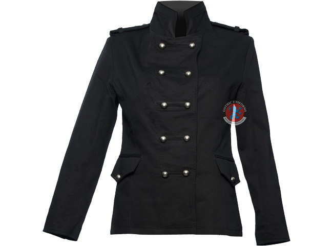 Lifeblood Balc cotton gothic military jacket