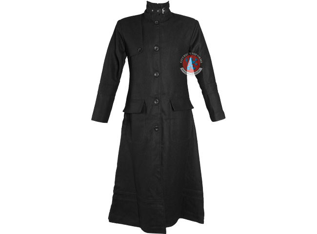 Redemption Denied Long black wool coat