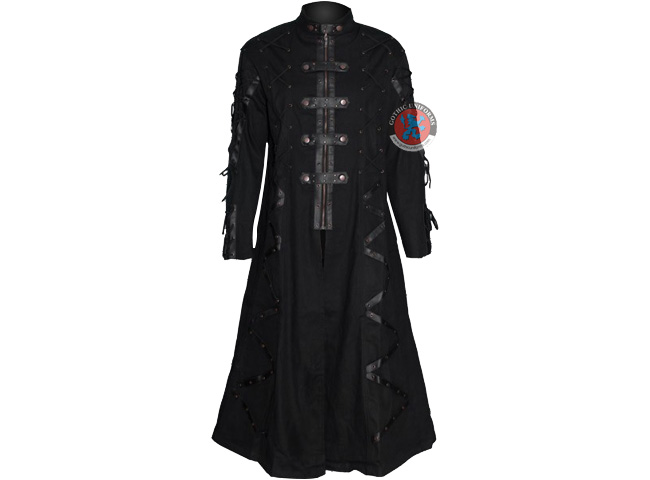 The Corpser Black gothic coat for men
